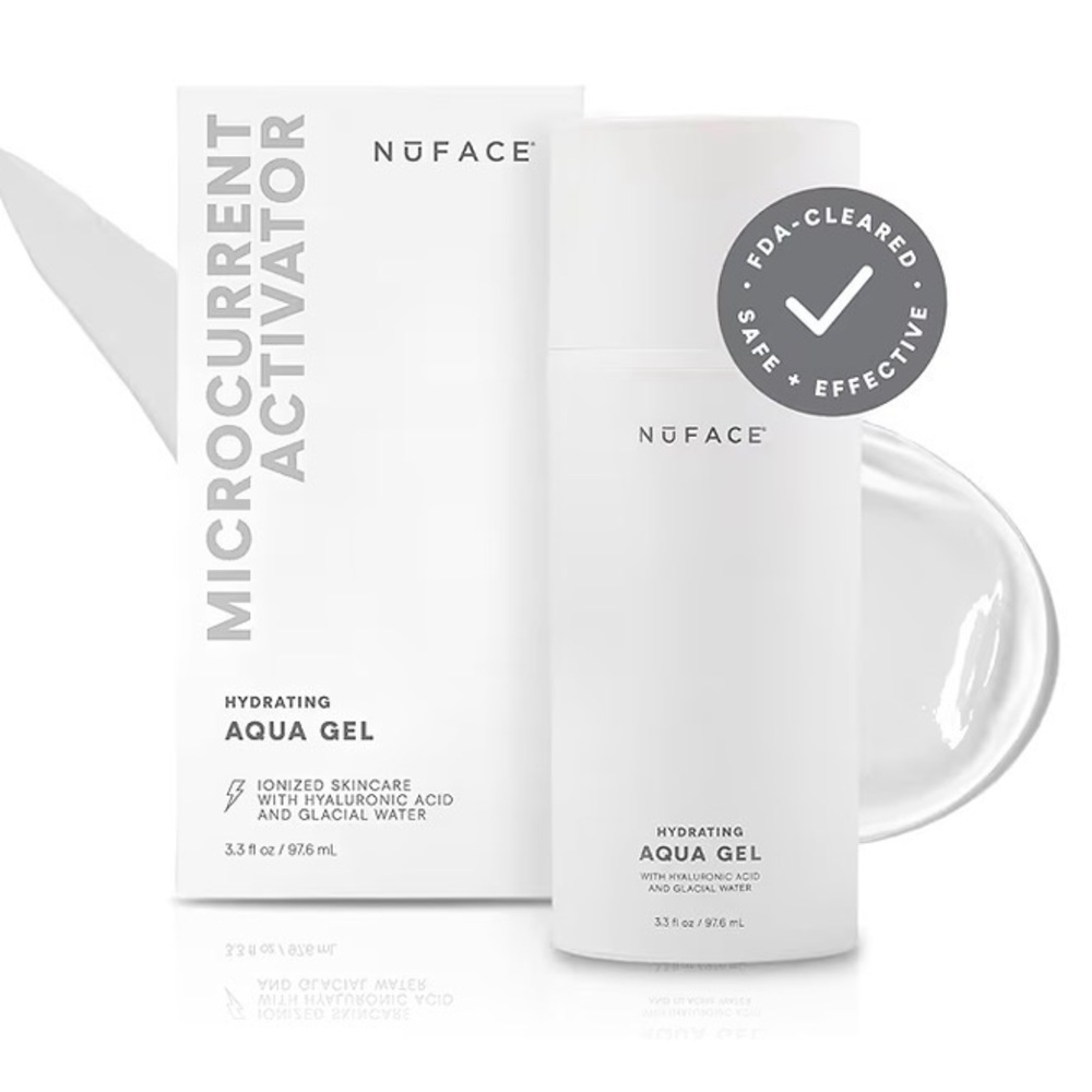 NIB NuFACE Aqua Gel Activator - Microcurrent Conductive Gel & Activator 3.3 oz